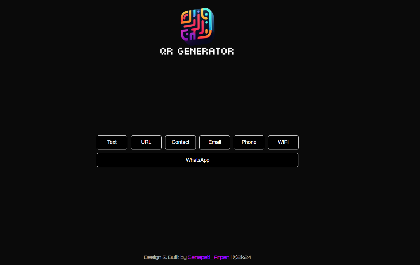 qr_generator website preview image